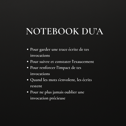 Notebook du'a BLUE